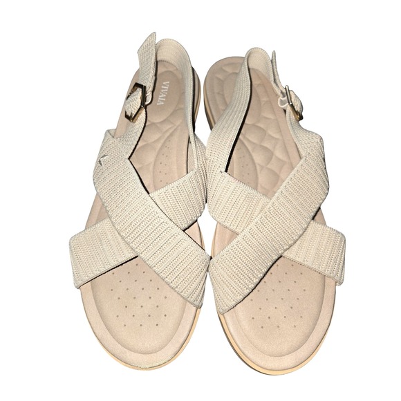 Vivaia Sling Back Arch Pro AdaptAll Sandals Pamela Sandals 42 US 10.5 Beige - Picture 4 of 11